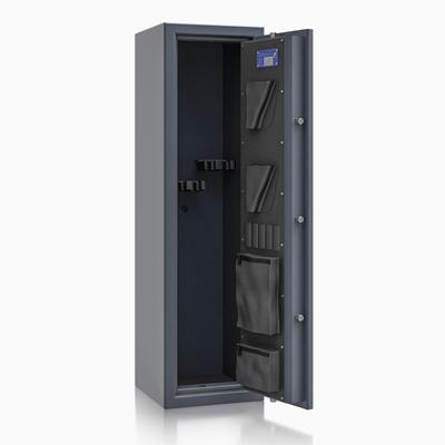 Szafa na broń długą ISS Luzern WF 55645.01 z organizerem na drzwiach